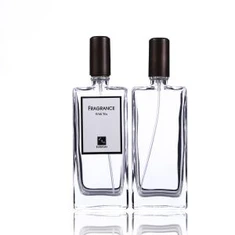 50ml διαφανές γυάλινο μπουκάλι άρωμα